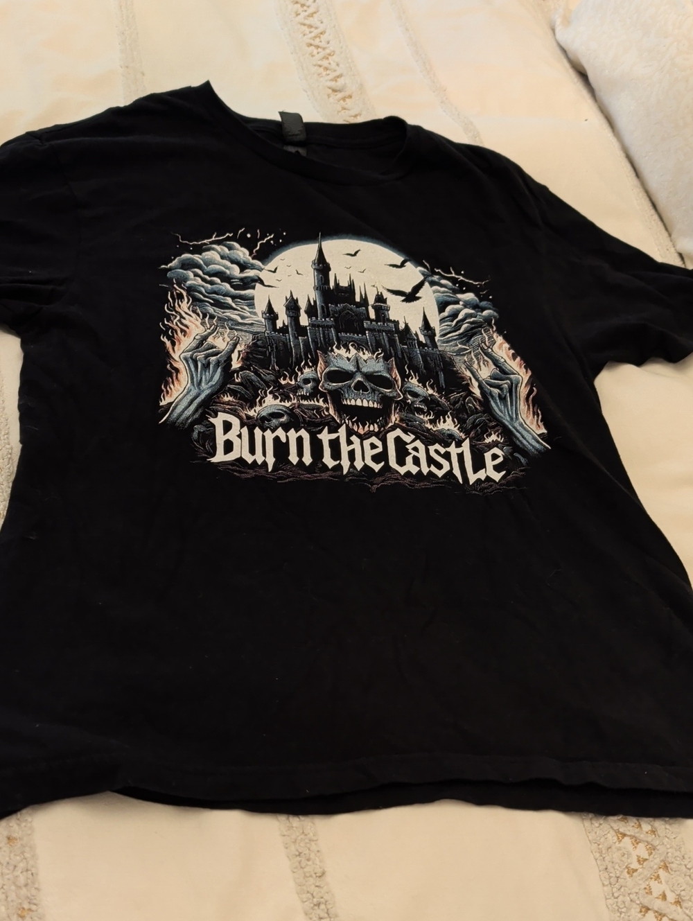 Black 'Burn the Castle' Graphic Tee
